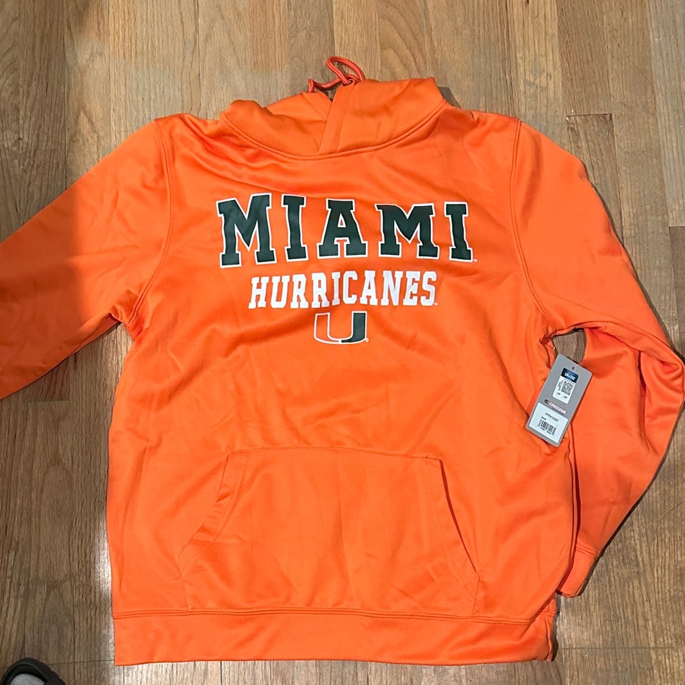 Miami Hurricanes Orange Hoodie